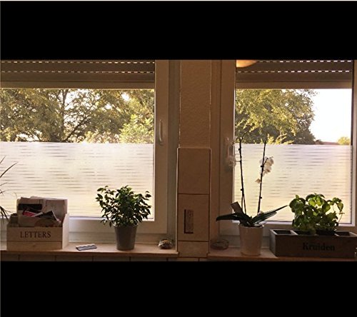 Lifetree 028 Sichtschutzfolie Büro Fensterfolie Nadelstreifen statisch haftend 90*200cm - 6