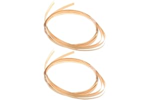 HOMSFOU 2 Bamboo Material Bamboo Rattan DIY Weaving Material DIY Basket Rattan Wooden Craft Sticks Weaving Strip Decor Wedding Decor Basket Repair