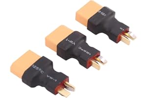 OliYin XT90 / XT-90 hembra a T-Plug Deans Estilo Macho Adaptador conector (paquete de 3)