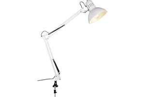 Trio Leuchten Trio 5029010-01 Lampada a Morsetto da Tavolo, 58 cm, Alluminio 40 W, 49.9 x 33 cm