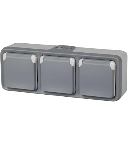 Legrand 069556 Plexo IP55 - Presa RJ45 Cat.5e UTP Impermeabile E Resistente, Colore Grigio, Per Esterni E Ambienti Industriali - 2