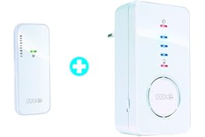 m-e modern-electronics Funk-Converter + Mobiler Türglocken-Empfänger Mod. BELL-350 (Schwarz, USB, 434 MHz, Funk-Türglocke)