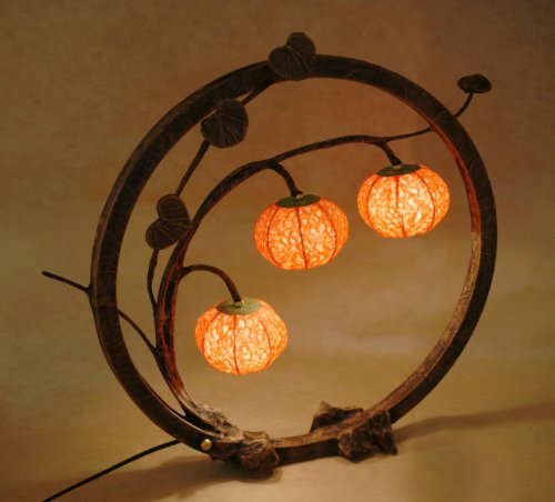 Lámpara de Papel de Arroz Hecho a Mano Diseño de Cisne Asia Oriental Marrón Decorativo Mini Flor Mesilla de Noche Decoración Original