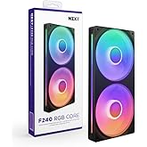 NZXT F240 RGB &Ccedil;ekirdek - 2 x 120mm RGB Fanlı 240mm Tek &Ccedil;er&ccedil;eve Fan &Uuml;nitesi - Hız ve Aydınlatma Kontrol&uuml; - Y&uuml;ksek Statik Basın