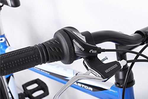 24 ZOLL JUNGEN FAHRRAD 21-GANG SHIMANO MIT BELEUCHTUNG FARBE BLAU TMX - 2