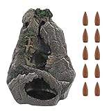 Der Weihrauchhalter besteht aus Keramik mit glasierter Oberfläche.