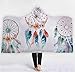 Produktbild JLA Hooded Blanket, Dick Double-Layer Plüsch 3D Digital Print 3 Stil, Perfekte Camping, Reisen, Nickerchen, Spielen, Schlafbegleiter, 150 * 200Cm, 130 * 150Cm,A,130 * 150CM