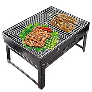 Ngel New Portable Metal Folding Portable Outdoor Charcoal BBQ Grill, Charcoal