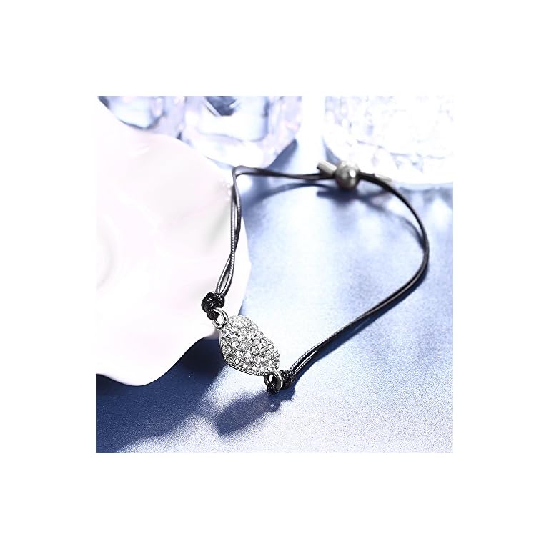 Meerjungfrau Armband Für Kinder - Mit Kristall-Herz Anhänger