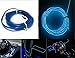 Produktbild shizak EL Draht KFZ-Innenraum Kontrolle Armaturenbrett LED Glow Neon Light Strip Seil 3 m blau mit 12 V Konverter Adapter