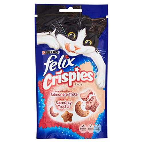 Felix Party Crispies Sabor Salmón y Trucha 45 g - 450 gr
