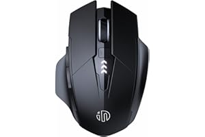 Ratón inalámbrico Recargable 2.4G USB (Nivel de batería Visible),ergonómico para computadora,Ratones inalámbricos silenciosos