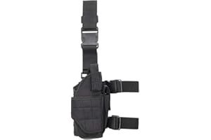 BigTron Taktisch Beinholste Taktisches Pistolenholster Rechtshänder Einstellbar Beinholster Pistole Magic Strap Airsoft Holster für Universalgewehr