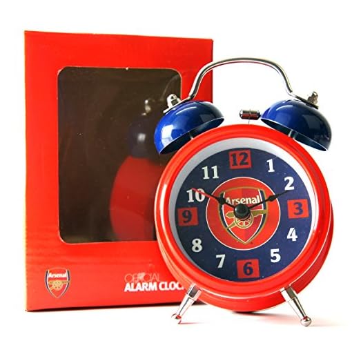 Arsenal F.C. Bell Alarm Clock BL Children's Room Décor, Clocks
