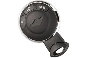 OcioDual Coque de Cle de Voiture, Etúi Télécommande a 3 Boutons Compatible avec BMW Mini Cooper R56, Boitier de Remplacement Voiture, Télécommande avec Lame Vierge, Housse Rigide Case