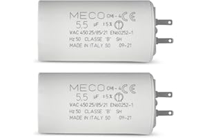 STEYCO Condensador 5.5 µF para persianas SOMFY Motor con conexión de 2,8mm - 1 año de garantía (2)