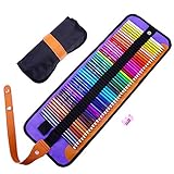 【PERFEKTE FARBEN】 50 Öliger Buntstifte, Farben sind lebendig und glatt, einfacher zu färben und zu mischen. Es gleitet mühelos über das Papier und sieht absolut wunderschön aus. Sie sind ideal zum Zeichnen, Malen, Skizzieren, Scrapbooking, Basteln, Kritzeln, Ausfüllen von Malbüchern für Erwachsene oder irgendetwas anderem