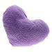 Soft Love Heart Shape Fluffy Pillows Cushions Block Gifts Sofa Decoration Purple