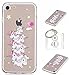 Produktbild Hülle iPhone 8 / 7 (4,7 Zoll) Hülle,TPU Case Schutzhülle Silikon Case,Niedliche Cartoon Malerei Durchsichtige TPU Bumper Handy Tasche Case Cover Etui für iPhone 8 / 7 (4,7 Zoll)+ Schlüsselanhänger (O) (1)