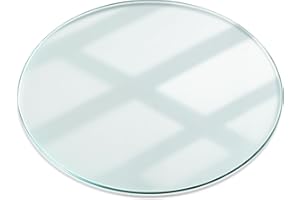 Wallfluent Tischplatte ⌀ 100 cm Installationswerkzeuge Glatte Oberfläche Schutz vor Kontamination Sicherungsblech Wasserdicht Polierte Kanten Fleckenbeständigkeit - Transparent