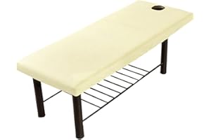 Yzki - Sábana suave para camilla de masaje con agujero para la cara y cordón elástico, envoltura completa para camilla de spa, salón de belleza, funda para camilla de 70 x 190 cm