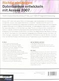 Image de Richtig einsteigen: Datenbanken entwickeln mit Access 2007