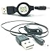 Produktbild Keple | Kleines Ausziehbares Pin USB Ladekabel für Nokia 108 Dual/1680 classic/206 Dual/2600 classic/2680 Slide/3109 Classic/3110 Classic/3110 Evolve/3120 Classic