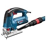 Bosch Professional GST 160 BCE, 800 W Nennaufnahmeleistung, 160 mm Schnitttiefe in Holz, L-BOXX, Absaug-Set, 1 Spanreißschutz, 3 Sägeblätter