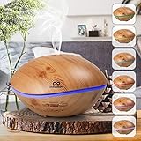 ✔ HÖHERE LEISE LUFTQUALITÄT - Sehr Leise mit Ultraschall Technologie, Verbessert die Luftqualität und verhindert Schäden durch Passivrauchen, abgestandene Luft und Allergene. Es funktioniert wie ein Ionisator durch Abgabe negativer Ionen in die Luft, die schädliche positive Ionen bekämpfen.