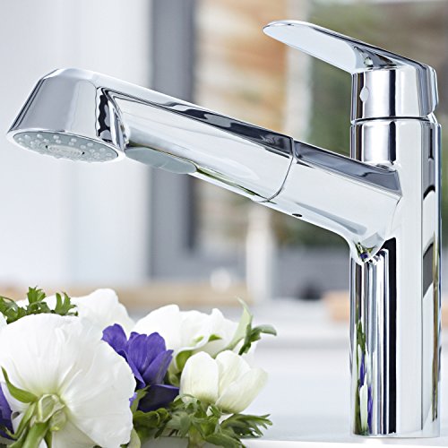 GROHE Eurodisc Cosmopolitan Küchenarmatur, Schwenkbereich 100°, herausziehbare Spülbrause 32257002 - 3