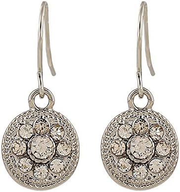 Fashion Delicate Earrings Compact Mini Earrings Wild Ladies Earrings Luxury White Rhinestone Crystal Earrings New Year Party Earrings