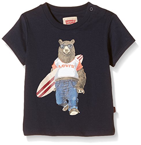 Levi's Baby-Boys Short Sleeve Teddy T-Shirt, Blue (Navy Blue), 18-24 Months (Manufacturer Size:18 Months)