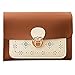 Produktbild Zolimx Portable diagonal kleine quadratische Tasche Umhängetasche Handtasche, Mode Frauen geschnitzt Diagonal kleine quadratische Tasche Handytasche Geldbörse (Braun)