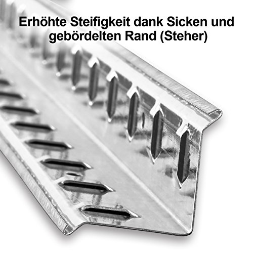 Torrex 37853 Steckregal / Lagerregal aus verzinktem Stahl mit 5 Böden – 875 Kg belastbar – 180 x 90 x 40 cm Kellerregal Schwerlastregal - 9