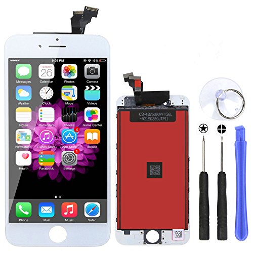 DOJA Barcelona | Ecran Tactile LCD pour IPHONE 6 Blanc - Remplacement de Haute qualité avec des Outils de réparation. ...