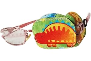 Fancy Pumpkin Parche de Ojo de Dinosaurio Creativo, Gafas Individuales Cubren el Tratamiento de ambliopía para niños (Ojo Izquierdo), G