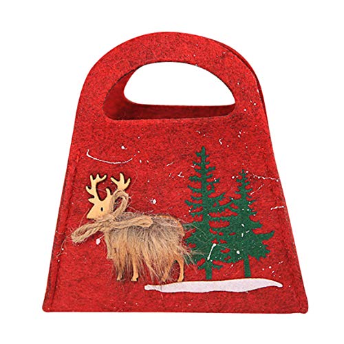 Preisvergleich Produktbild Moonuy Tasche Weihnachten Süßigkeiten Tote Weihnachten Schneeflocke Non-Woven Multicolor Candy Bag Strumpf Xmas Tree Party Home Decor