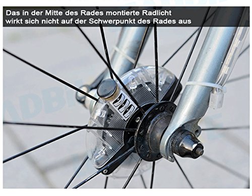 Backtour® 3 Modell Fahrradlicht Speichenlicht Speichenreflektor wasserdicht vorne/hinten Radlicht benuzt für Sicherheit und Warnung LED Lampe Motorrad Zubehör - 4