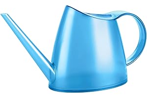 POÉTIC Poetic - Gießkanne für den Innenbereich - Aus robustem Kunststoff - Wasserstand ist sichtbar - Farbe Blau - Fassungsvermögen 1,5 Liter