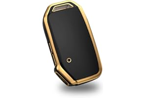 KUNIO Keyless Schlüsselhülle Passt für KIA Soul NQ5 NIRO xceed Sportage GT line Passt für kia Proceed gt Schutzhülle TPU Autoschlüssel Schutz 3 Tasten B Schwarz