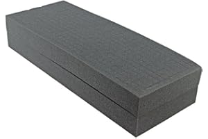 SRA Cases EN-AC-FG-C401-FOAM-CB 2 Pre-Scored Foam Blocks Insert for EN-AC-FG-C401, 20" x 7.9" x 2", Grey