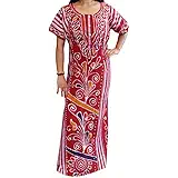 Indiatrendzs Women's Cotton Nighty Batik Printed Summer Nightwear Chest : 46