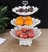 Produktbild KUKI Art und Weise Drei-Ebenen-Kunststoff-Obstkorb Wohnzimmer Trockenfrüchte Platte Desktop-Snacks Snack Platte , 1