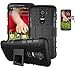 Produktbild ISENPENK LG G2(2013) Hülle mit Panzerglas/Schutzfolie,TPU+PC Ultra Slim Silikon Tough Rugged Dual-Layer Hardcase with Built-in Kickstand Thin Schutzhüllen,Wasserdicht Shockproof Anti Slip Protection Stand Case Tasche für LG G2(2013) 5.3Zoll-[schwarz]+Panzerglas/Schutzfolie/Displayschutzfolie