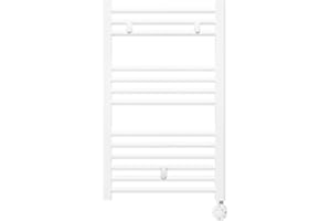 facula - Radiador Toallero Eléctrico Fluido Blanco Digital 400w