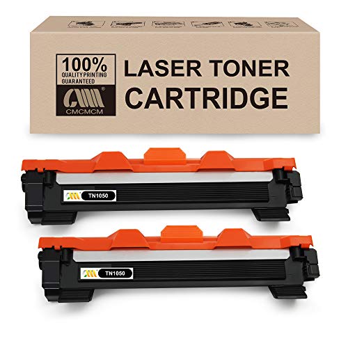 CMCMCM 2PACK Cartouche De Toner Compatible pour Brother TN1050 TN-1050 pour Imprimante Brother HL-1110 DCP-1510 HL-1210W DCP-1610W HL-1112 MFC-1810 HL-1212W MFC-1910W DCP-1612W DCP-1512