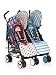 Cosatto Supa Dupa Twin Stroller Sis and Bro 4 - Blue