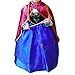 Produktbild Cacilie® Prinzessin Kostüm Kinder Glanz Kleid Mädchen Weihnachten Verkleidung Karneval Party Halloween Fest (140( Körpergröße 140cm), Anna #07)