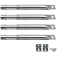 Attachcooking BBQ Gas Grill Universal Adjustable Stainless Steel Burner with Straight Tube for FirePlus, Fire Mountain, Char-Broil, CosmoGrill and Others, from 12" to 17.5"