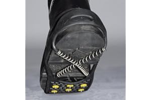 Glasdon Ice Grips – Anti-Slip Ice & Snow Grips for Shoes or Boots – Ice Cleats available in Medium, Large or X-Large – Overshoe Winter Safety Traction Device – Shoe Grips for Ice & Snow